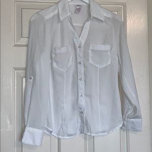 White button down dress shirt